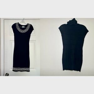 BUNDLE of two‎ women’s mini dresses size small basic capsule wardrobe classic
